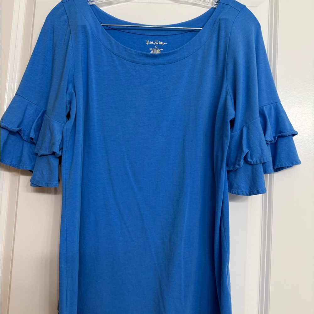 Lilly Pulitzer Lula tee bright blue size medium